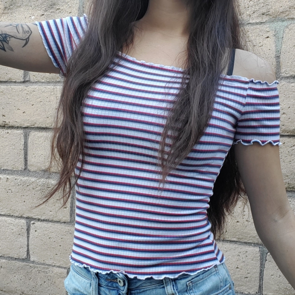 Cute off shoulder top